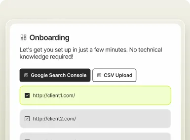 Onboarding and project setup