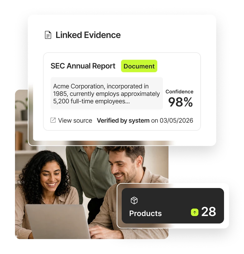 Evidence and entity management