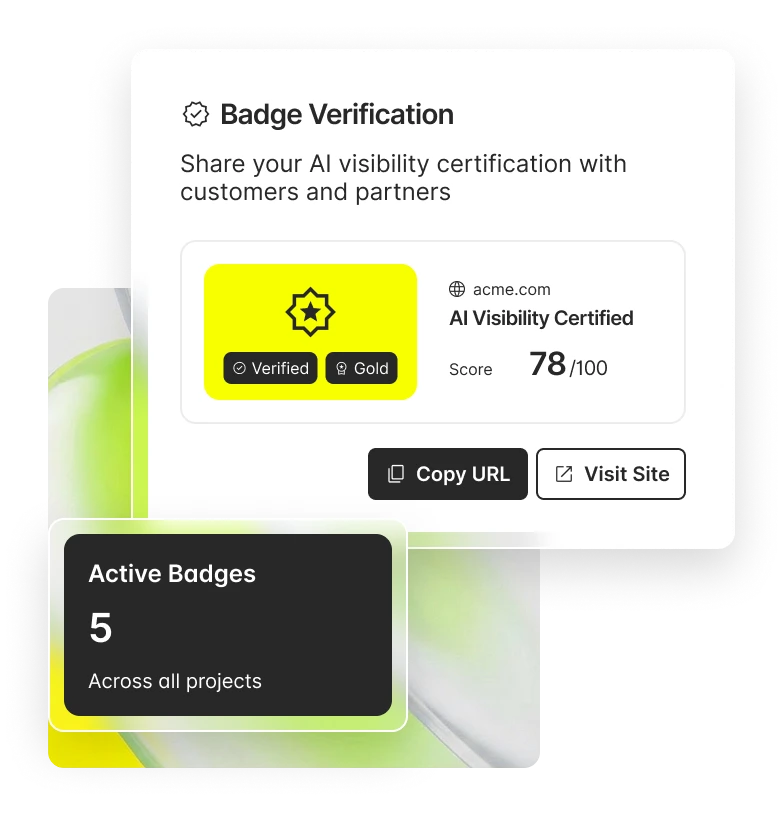 Verified claims and certifications