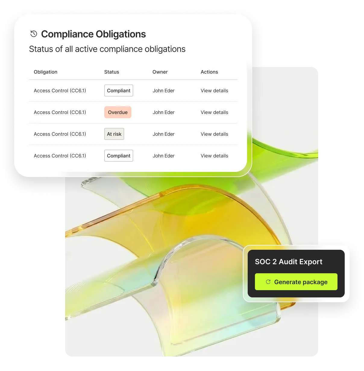 Audit log and governance controls covering platform-wide sensitive actions